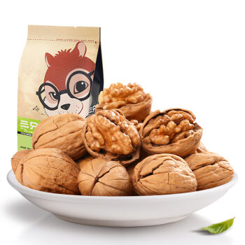 三只松鼠 坚果炒货 休闲零食 纸皮核桃210g/袋